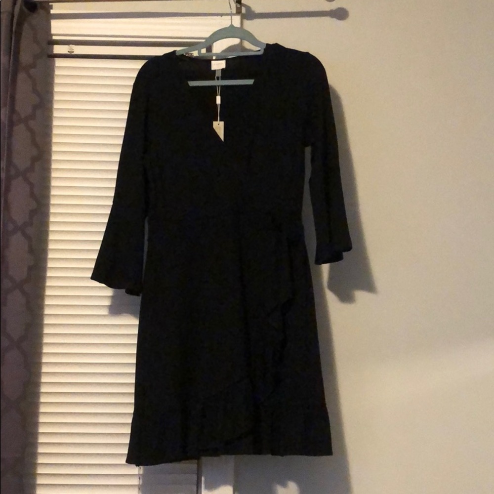 cupio wrap Black dress